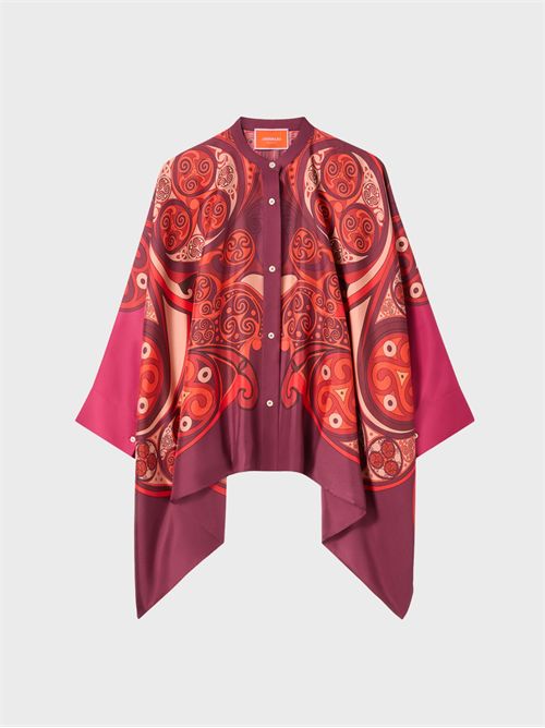 Silk twill shirt with Alchemy print LA DOUBLE J | SHI0059SIL001ALC03RE40